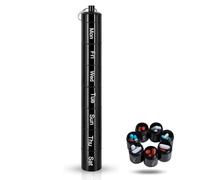 Metal Pill Box,7 Day Stackable Waterproof Travel Pill Box,Aluminum Alloy Weekly Pill Box,Date Display,Large Compartment to Hold Pills, Vitamins, Capsules,Fish Oil, Supplements (Black)