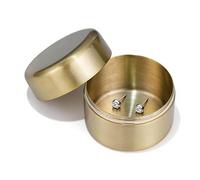 Metal Pill Case - Stainless Steel Construction, Waterproof, Airtight Closure, Compact Pocket Size, Secure Screw Cap | Suitable Backpack for Home, Outdoor, Gym, Business