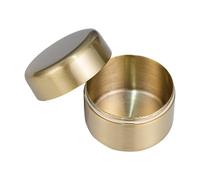 Metal Pill Container, Small Portable Round, Travel Pill Case with Authentic Design, Compact Pills Container for Purse Pocket Daily Home Backpack Pocket Business Trip Gym Vacation Holiday