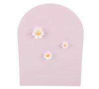 Metal Pink Magnet Display Board with Integrated Stand Matte Writing Surface | Flat Display Surface with Reinforced Extra-thick Base, Collapsible Design, for Students and Teachers