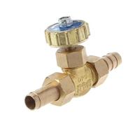 Metal Pipe Ball Valve, Brass Needle Valve 8mm/10mm Outlet Diameter 76x50mm Low Pressure 1 Mpa for Propane Butane Gas(10mm)