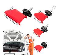 Metal Pipe Clamp - 4Pcs Heavy-Duty U-Bolt Clamps, Adjustable Steel Hose Fastener | Exhaust Mounting Bracket Set, Leakproof Tubing Securing Tool, corrosionn-Resistant Fixing Rings for Automotive Truck
