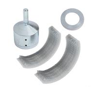 Metal Pipe Cleaner Brush for Drill, 15mm & 22mm Copper Tube Cleaning Tool with Spare Replacements, Hexagonal Handle Steel Bristles for Rust Removal & Deburring(15MM+22MM)