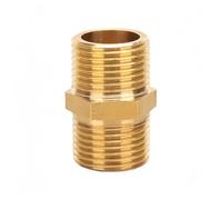 Metal Pipe Coupler 1pc Quick Connector Water-Oil Pneumatic Fitting, Brass Pipe Hexagonal Joint Metal Copper Tube Accessories(3/8inch)