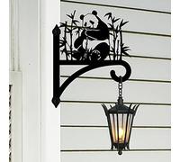 Metal Plant Hangers, Outdoor Hanging Basket Bracket, Wall Mounted Plant Hooks, for Plants, Bird Feeders, Wind Chimes, Lanterns(Panda)