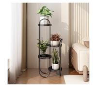 Metal Plant Rack, Four-Layer Storage Tray for Potted Plants, Ideal for Living Room and Corridor, Sturdy Design