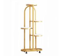 Metal Plant Shelf for Indoor/Outdoor 4Tier Corner Plant Stand Flower Pot Holder for Balcony Garden Living RoomGold Plant Support