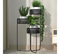 Metal Plant Stand - 3-Tier Design Multi-Layer Flower Display Rack Indoor Iron Holder - Stylish Modern Indoor Gardening Shelf