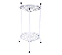 Metal Plant Stand - Flower Pot Stands | Patio Plant Shelf | 2 Tier Tall Wrought Iron Plant Stand | Heavy Duty Shelf for Living Room Balc