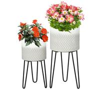 Metal Plant Stand Set of 2 with Legs
