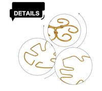 Metal Plant Stem Support Bracket Set for Climbing Plants - Turtle Shell Structure Iron Plant Pole Holder 4 or 6 Pcs Gold Finish Indoor Outdoor Employment Compact 10x11-17x18 Cm(Four-Piece Sets)