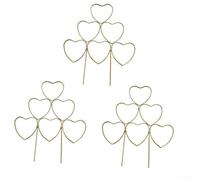 Metal Plant Trellis System With Stackable Components For Flexible Configuration To Support Climbing Vegetables And Flowers(30 * 35cm*Gold)