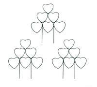 Metal Plant Trellis System With Stackable Components For Flexible Configuration To Support Climbing Vegetables And Flowers(30 * 35cm*Green)