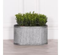 Metal Planter - Ribbed - Large