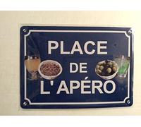 Metal Plaque 15 x 21 cm New Place de L'Apero