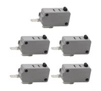Metal Plastic Limit Switch for Microwave Oven Repair | 5-pack value, normally open function, for instant power on press, fits most microwave models, easy install