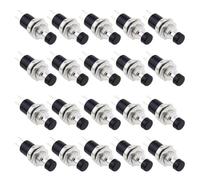 Metal Plastic Momentary Push Button Switch Normally Closed Contacts for DIY Projects, Modeling, Car, and Boat (10/20 Pcs)