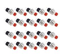 Metal Plastic Momentary Push Button Switch Normally Closed Contacts for DIY Projects, Modeling, Car, and Boat (10/20 Pcs)