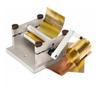 Metal Plate Bending Round Machine with Adjustable Rollers | Slip Roll Rolling Bender with Anti-Wobble Base for DIY Precision Soft Metals Brass Copper Tubes
