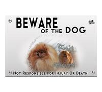 Metal plate Beware of the dog German Spitz