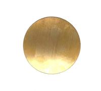 metal plate Brass Disc Round Plate Sheet Diameter 20mm 30mm 50mm 60mm 80mm 100mm 150mm 200mm Solid copper mechanical (Color : Thicknesses 0.5mm, Size : 150mm (1pcs))