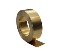 Metal plate Brass Foil Shim Sheet Thickness 0.1mm 0.2mm 0.3mm 0.4mm 0.5mm 0.6mm 0.7mm 0.8mm 1mm width 10mm to 50mm Length 100mm to 1000mm copper mechanical(0.1x10x1000mm 1pc)