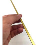 metal plate Brass Rectangular Solid Metal Sheet Length 500mm H59 Brass Flat Bar Plate Strip Thicknesses 2mm 3mm 4mm 5mm 6mm 8mm copper mechanical (Color : Thickness 3mm, Size : 18x500mm)