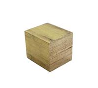 metal plate Brass Square Bars Brass Block, Length 200mm Thickness 5-15mm Metal 1pcs copper mechanical (Size : 25X25X25mm)