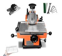 Metal Plate Embossing Machine, Semi-Automatic Stamping Printer for Nameplates, Dog Tags, and Cards