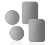 Metal Plate Mobile Phone Holder Suitable for Xiaomi 15 14 14c 14T 13 13c 13T 12 12T 12c 11 A5 A4 A3 A2 Redmi Note Pro 4G 5G Metal Plate Car Magnet Holder Round Square Self-Adhesive Pack of 4 Silver