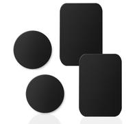 Metal Plate Mobile Phone Holder Suitable for Xiaomi Redmi Note 15 14 Pro + 4G 5G 13 12 11T 10 A5 A4 A3 A2 A1 Poco C75 X5 Metal Plate Car Magnet Holder Pack of 4 Round Square Self-Adhesive Black