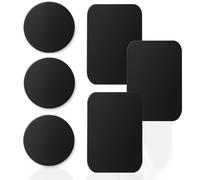 Metal Plate Mobile Phone Holder Suitable for Xiaomi Redmi Note 15 14 Pro + 4G 5G 13 12 11T 10 A5 A4 A3 A2 A1 Poco C75 X5 Metal Plate Car Magnet Holder 6 Pieces Round Square Self-Adhesive Black