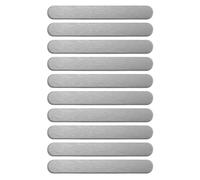 Metal Plates Set- 10-Pack Ultra-Thin Metal Plates | Adhesive Sheet For Magnetic Mount | Steel Strips For Phone Cases, Fridge Magnets, Retail Displays, Garage, Vehicle, Kitchen, And Science Lab Applic