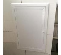 Metal Plumbing Access Panel Service Door, Drywall Electrical HVAC Duct Systems Access Door with Handle, Recessed Attic Door Wall Hole Cover Panel(12x8in(300x200mm))