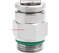 Metal Pneumatic Quick Coupling, 10pcs 304 Stainless Steel PC Connector G Thread Pipe Water Gas M5 1/8" 1/4" 3/8" 1/2"(PC8 G04)