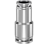 Metal Pneumatic Quick Coupling, 1pc PU PG Connector 304 Stainless Steel Hose Air Pipe Connection 8 10 12 14 16mm Straight Reducing Element(PU 4)