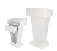 Metal Podium Conference Presentation Lectern for Schools, Offices, Churches, Meeting Rooms - Ideal for Public Speaking, Durable Design, Easy to Assemble
