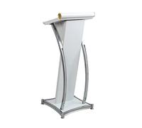 Metal Podium Stand for Conference & Restaurant 47x47x110cm 3 Colors (Black White) Floor standing Lectern for Presentats & Public Speaking