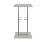 Metal Podium Stand for Desk - Durable Pulpit for Lectures Conferences & Meetings - Ideal for Churches Schools & Offices - Public Speaking Reception Desk