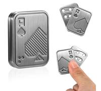 Metal Poker Fidget Slider for Adults, Portable Stress Relief Toy, Magnetic Haptic Blocks, EDC Fidget Toys ADHD Autism Sensory Toy Anxiety Stress Relief Toy for Boyfriend Father
