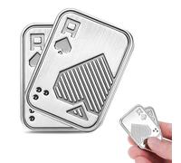 Metal Poker Fidget Slider, Metal Fidget Toys, Magnetic Fidget Toy, Metal Poker Push Card Toy, Portable Slider Toy, ADHD Focus Anxiety Autism Stress Relief Desk Toys, Gifts for Boyfriend and Father