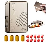 Metal Poker Fidget Slider, Portable & Magnets Fidget Guns Toys with Soft Bullet Shooting, Discreet EDC Metal Fidget Toys for Adults, ADHD Stress Relief Toys, Gifts for Boyfriend Father