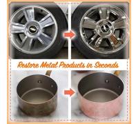 Metal Polishing Cream Set for Rust Removal, Oxidation & Tarnish on Stainless Steel, Brass, Aluminum, Chrome - Includes Cloth & SPO(10G)