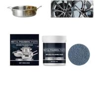 Metal Polishing Paste Pipe Pads, All-Purpose Metal Polishing Care Cream, Rust Buffing Cream For Chrome, Stainless Steel, Aluminum, Tarnish, Anti-scratch, Maintain Shine, Daily Cleaning, 100g (1PC)