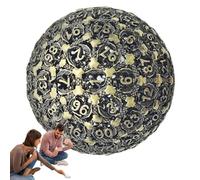 Metal Polyhedral Dice, 100 Sided Dice, Single Polyhedral Dice, Role-Playing Dice, High Precision Dice, Entertainment Dice, Dice for Gamers, Collectible Dice, Dice Set, Precision Dice