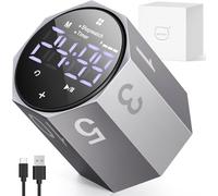 Metal Pomodoro Timer, ADHD Timer Automatically Rotated Display, for Focus