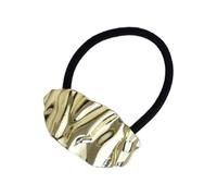 Metal Ponytail Cuff - Geometric Ponytail Cuff Pony Tails Hair Ties - Pony Tail Holders, Metal Hair Ties, Gold Hair Cuff For Daily And Special Occasions