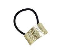 Metal Ponytail Cuff - Metal Hair Elastic, Embossed Elastics Tie, Holder, Gold Ponytail Cuff | Embossed Elastic Headband, Hair Band | Fashion HairsAccessories For Women Girls Daily