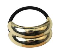 Metal Ponytail Holder for Women - Double Bow Hair Bobbles Stylish Accessories | Durable Elastic Bands for Girls, Party, Wedding, Travel, Birthday, Casual Wear, Fashionable
