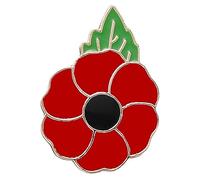 Metal Poppy Brooch Pin Veterans Day Pin Red Enamel Poppy Brooch Memorabilia Solider Remembrance Poppy Lapel Pin Memorial Day Lapel pin for Women Men Souvenir Gifts (1Pc Poppy Pin)